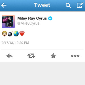 Miley Cyrus, Tweet Miley Cyrus, Tweet
